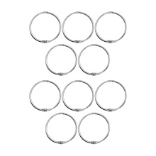 حلقه کلاسور مدل قفل دار کد  silver30 بسته 10 عددی