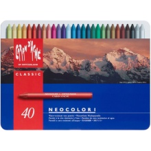 پاستل روغنی 40 رنگ Caran d’Ache سری Neocolor I مدل 340