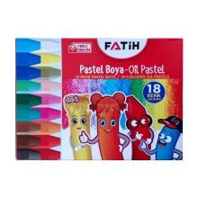 مداد شمعی 18 رنگ فاتح مدل Oil Pastel