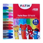 مداد شمعی 24 رنگ فاتح مدل Oil Pastel